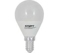 Светодиодная диммируемая лампа СТАРТ в колбе шар LEDSphereE14 7W27 Dim Step