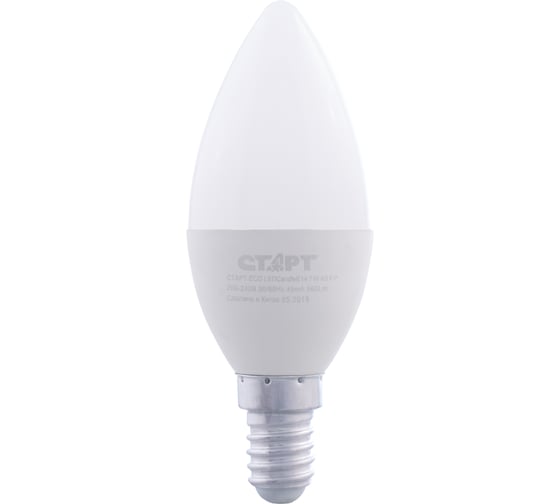 Светодиодная лампа (в колбе лон) СТАРТ ECO LEDCandleE14 7W 40 FP