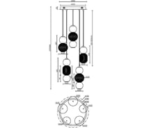 Подвесной светильник MAYTONI drop led 80w металл хром MOD273PL-L80CH3K