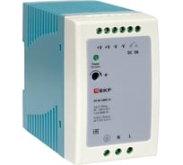 Блок питания на дин рейку EKF 100Вт, Uвх 220 В AC m, Uвых - 24 В DC постоянного тока DR-M-100W-24
