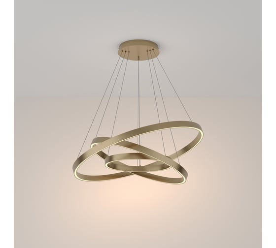 Подвесной светильник MAYTONI rim led 115w алюминий латунь MOD058PL-L100BS3K