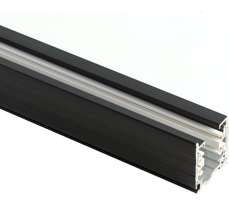 Шинопровод для трековых трехфазных светильников FERON черный матовый 2м Ш2000-2М 41115