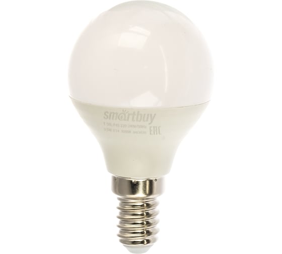 Светодиодная лампа Smartbuy LED P45-9,5W/3000/E14 SBL-P45-9_5-30K-E14 1