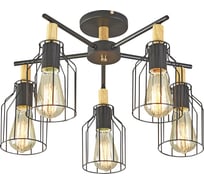 Потолочный светильник ESCADA 469/5PL E27*60W Black 469/5PL Black