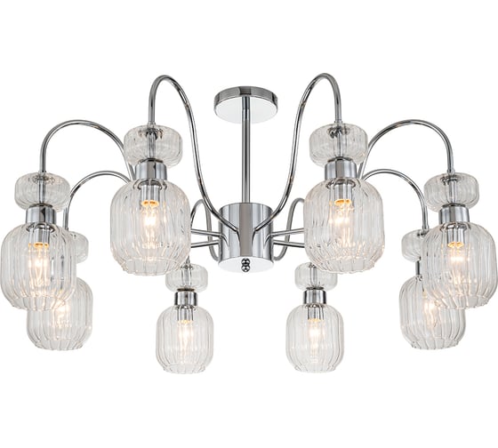 Светильник на штанге ESCADA 1141/8PL E14*60W Chrome/Clear 1141/8PL Chrome/Clear