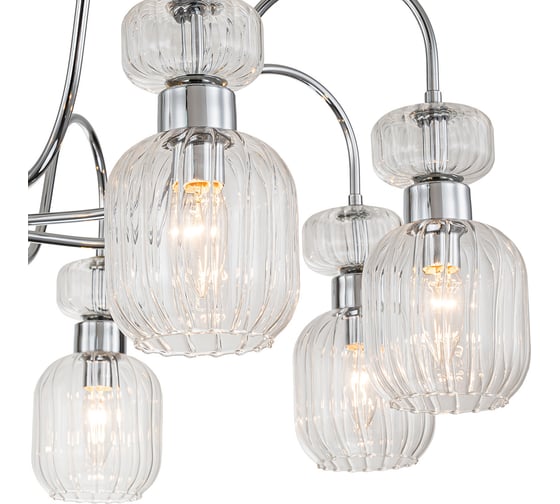 Светильник на штанге ESCADA 1141/8PL E14*60W Chrome/Clear 1141/8PL Chrome/Clear