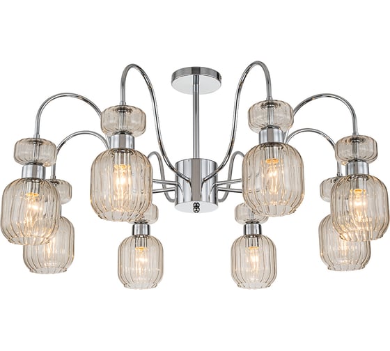 Светильник на штанге ESCADA 1141/8PL E14*60W Chrome/Beige 1141/8PL Chrome/Beige
