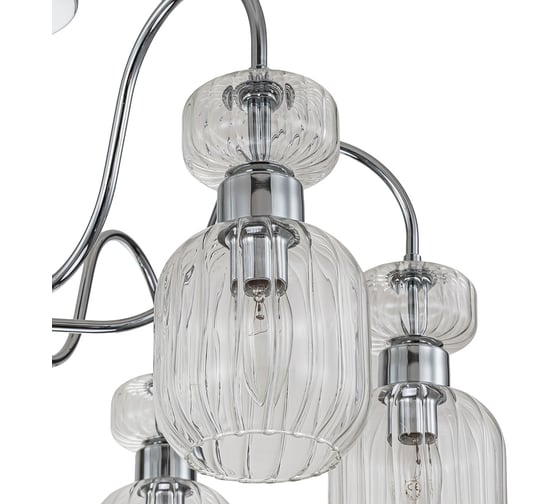 Светильник на штанге ESCADA 1141/6PL E14*60W Chrome/Clear 1141/6PL Chrome/Clear