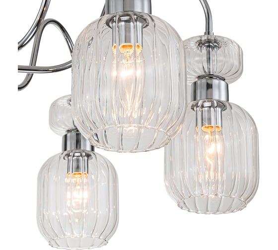 Светильник на штанге ESCADA 1141/6PL E14*60W Chrome/Clear 1141/6PL Chrome/Clear