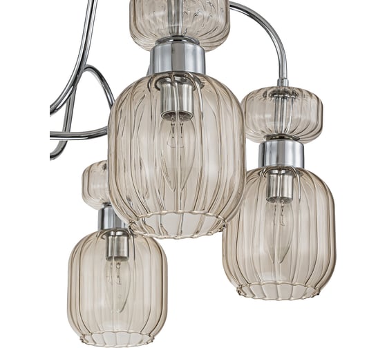 Светильник на штанге ESCADA 1141/6PL E14*60W Chrome/Beige 1141/6PL Chrome/Beige