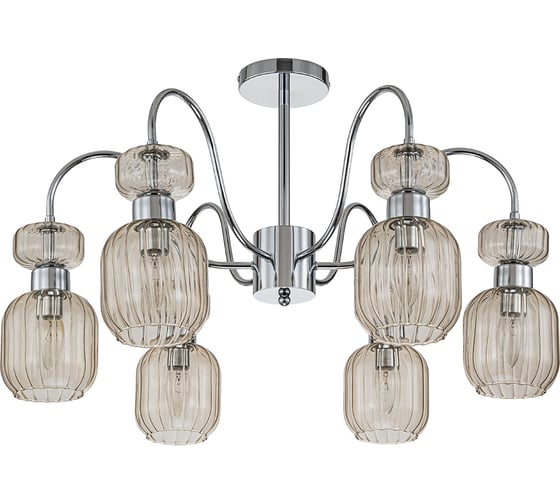 Светильник на штанге ESCADA 1141/6PL E14*60W Chrome/Beige 1141/6PL Chrome/Beige