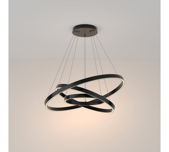 Подвесной светильник MAYTONI rim led 115w алюминий черный MOD058PL-L100B3K