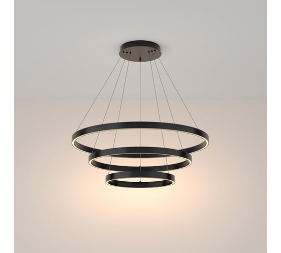 Подвесной светильник MAYTONI rim led 115w алюминий черный MOD058PL-L100B3K