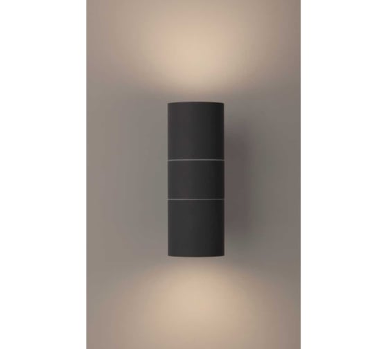 Декоративная подсветка ЭРА WL28 GY 2xGU10 MAX35W IP54 серый Б0034633