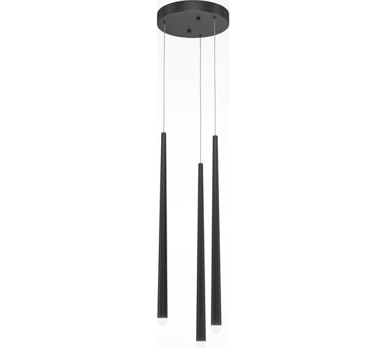 Подвесной светильник MAYTONI cascade led 18w алюминий черный MOD132PL-L28BK1