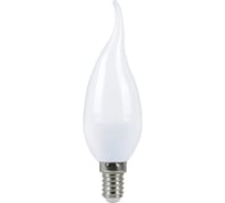 Светодиодная лампа Smartbuy LED свеча на ветру, матовая C37-07W/3000/E14 SBL-C37Tip-07-30K-E14