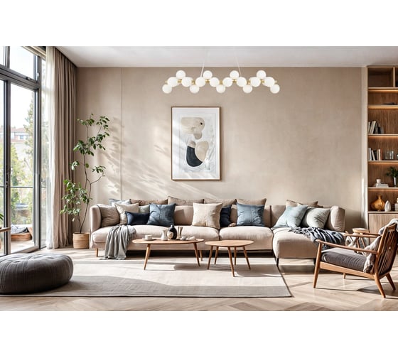 Подвесной светильник MAYTONI dallas 25хg9x28w металл золото MOD547PL-25BS