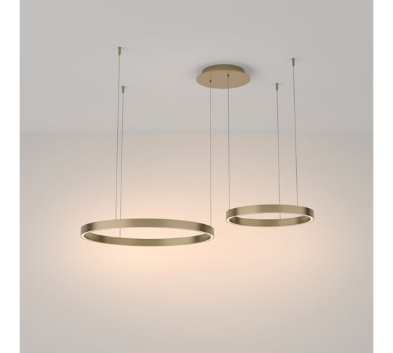 Подвесной светильник MAYTONI rim led 61w алюминий латунь MOD058PL-L55BS3K