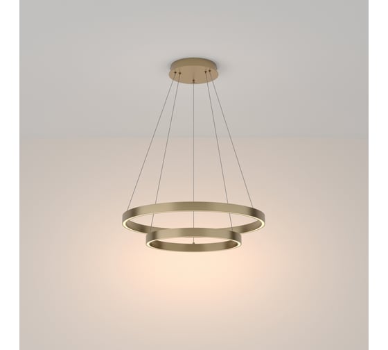 Подвесной светильник MAYTONI rim led 61w алюминий латунь MOD058PL-L55BS3K