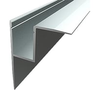 Алюминиевый накладной профиль REXANT 43x45 мм 2 м (заказывать отдельно рассеиватель 146-251, заглушки -1) 146-217