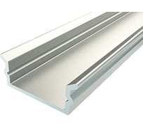 Алюминиевый накладной профиль REXANT 16x6 мм 2 м (заказывать отдельно рассеиватель 146-250, заглушки -1) 146-249