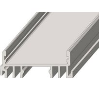 Алюминиевый накладной профиль REXANT 36x12 мм 2 м (заказывать отдельно рассеиватель 146-253, заглушки -1) 146-245