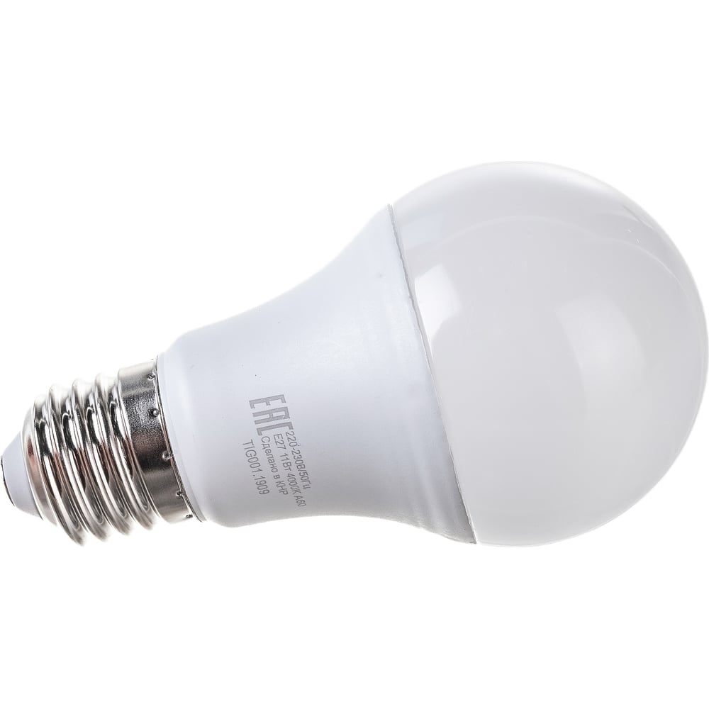 Лампа светодиодная LL-R-A60-11W-230-4K-E27 (груша, 11Вт, нейтр., Е27 Ресанта