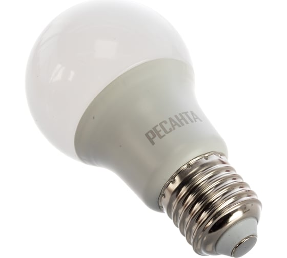 Светодиодная лампа Ресанта LL-R-A60-7W-230-3K-E27 (груша, 7Вт, тепл., Е27) 76/1/11