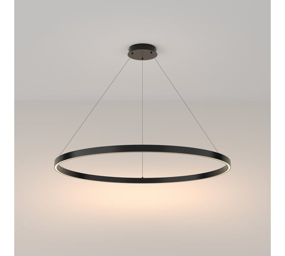 Подвесной светильник MAYTONI rim led 61w алюминий черный MOD058PL-L54B3K