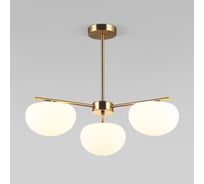 Подвесная люстра Eurosvet со стеклянными плафонами 30190/3 латунь a065711