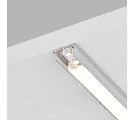 Алюминиевый профиль FERON гибкий накладной, серебро, CAB264 10361