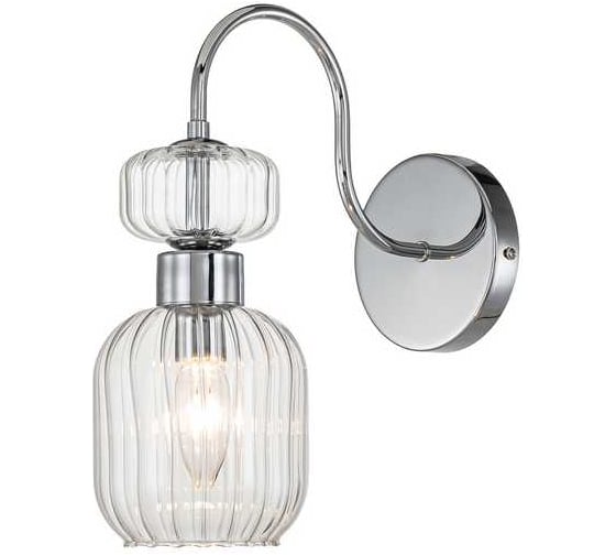 Настенный светильник ESCADA 1141/1A E14*60W Chrome/Clear 1141/1A Chrome/Clear 1