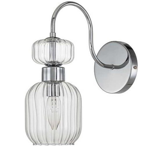 Настенный светильник ESCADA 1141/1A E14*60W Chrome/Clear 1141/1A Chrome/Clear