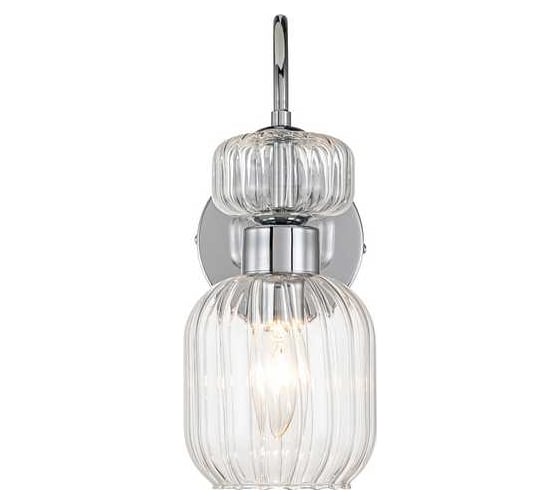 Настенный светильник ESCADA 1141/1A E14*60W Chrome/Clear 1141/1A Chrome/Clear