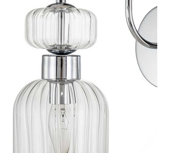 Настенный светильник ESCADA 1141/1A E14*60W Chrome/Clear 1141/1A Chrome/Clear
