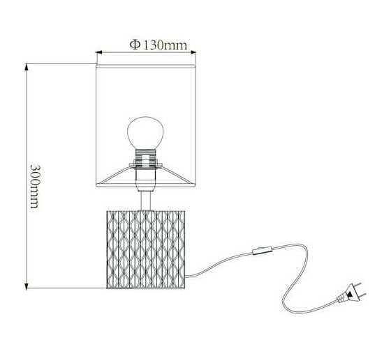 Настольный светильник ESCADA 10150/L E14*40W Silver 10150/L Silver