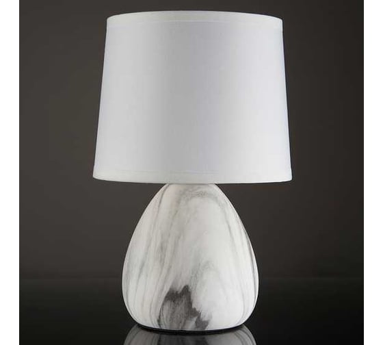 Настольный светильник ESCADA 10163/L E14*40W White marble 10163/L White