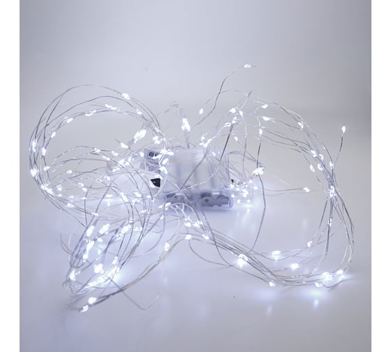 Гирлянда на елку FERON CL53 200 LED белый, 10 веток 20 лампочек, 2м+1м шнур, IP20 32984