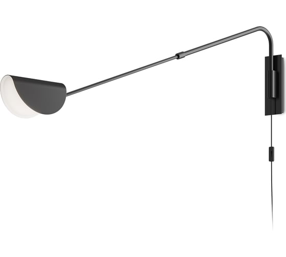 Настенный светильник (бра) MAYTONI mollis 1хg9x28w металл черный MOD126WL-01B1