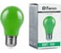 Светодиодная лампа FERON 3W 230V E27 зеленый, LB-375 25922 1