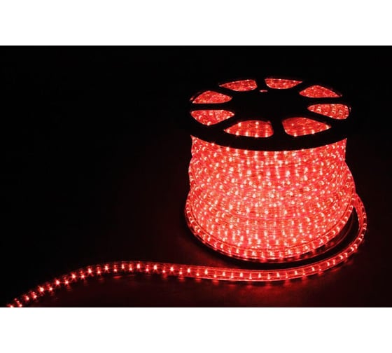 Светодиодный дюралайт FERON LED-R2W 2-х жильный, красный 1,44Вт/м 36LED/м 100м 220V 26061 1