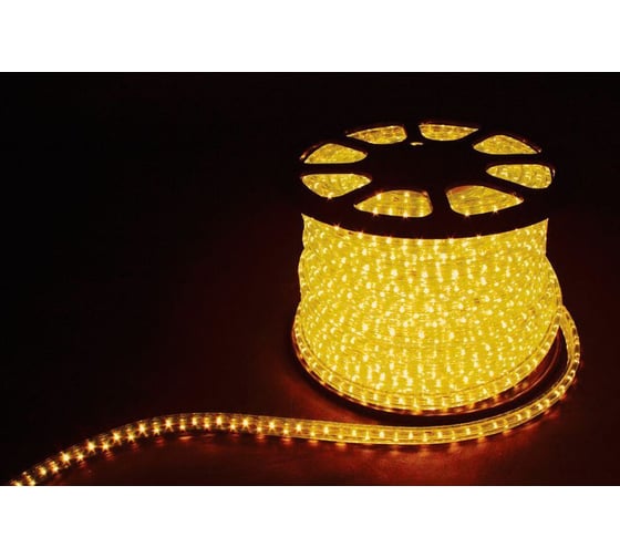 Светодиодный дюралайт FERON LED-F3W 3-х жильный, желтый, 2,88Вт/м 72LED/м 50м 220V 26068 1