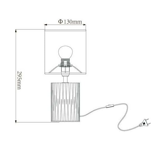 Настольный светильник ESCADA 10195/L E14*40W Silver 10195/L Silver