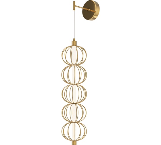 Настенный светильник (бра) MAYTONI golden cage led 17w металл золото MOD216WL-L10G3K