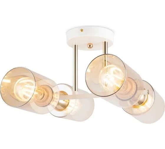 Потолочный светильник Freya glow 4хe27x60w, металл, белый с золотом FR5129PL-04W