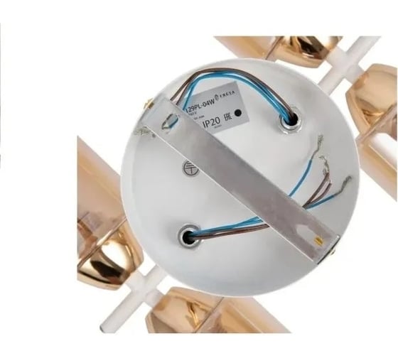 Потолочный светильник Freya glow 4хe27x60w, металл, белый с золотом FR5129PL-04W