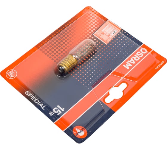 Бытовая галогенная лампа Osram SPC T FRIDG CL 15W 230V E14 BLI1 4050300092928