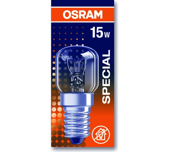 Бытовая галогенная лампа Osram SPC.T26/57 CL 15W 230V E14 FS1 4050300310282