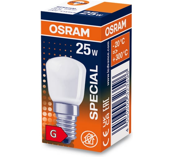 Бытовая галогенная лампа Osram SPC.T26/57 FR 230V E14 FS1 4050300323596 1