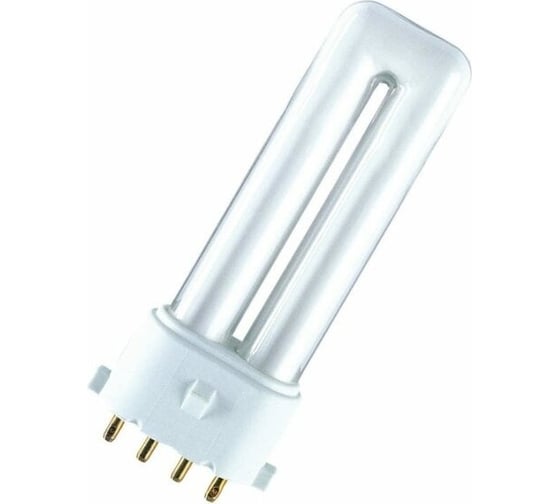 Компактная люминесцентная неинтегрированная лампа OSRAM DULUX S/E 11W/830 2G7 10x1 4050300589374 4099854123627 1